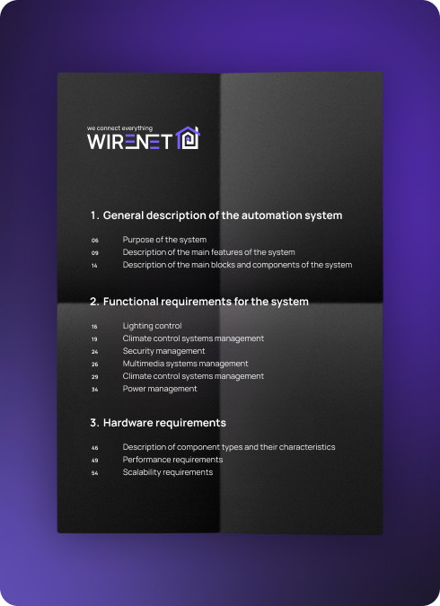 Preparation of technical design assignment